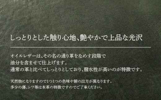 ボディーバッグ（オイルレザー・グリーン）　BK086