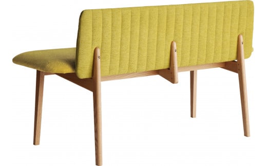 【開梱・設置】ダイニングベンチ　ミラージュセティ118cm　OC/AN-MS（ナチュラル/ミモザ）　AL287