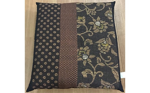 日本製座布団万葉５枚組（55×59）（ブラウン）　AA231