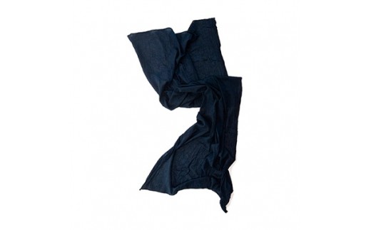 ショール 大判 手染めガーゼショール フルサイズ NAVY（藍染