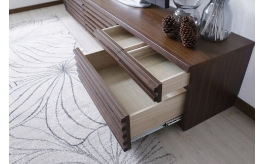 【開梱・設置】アストロ 200cm テレビボード（ウォールナット）　AX066