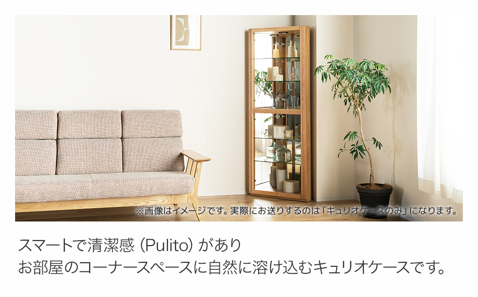 【開梱・設置】コーナーキュリオケース　プリート　ナチ