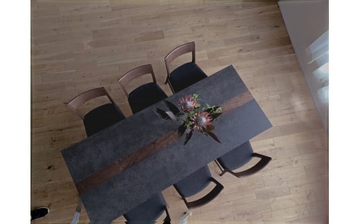 【開梱・設置】セラミックテーブル　バイソン　テーブル210cm　ＲＮ／ＣＩＧ　AL322