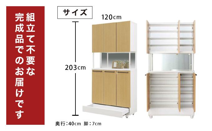 New keely（ニューケリー）幅120 シューズボックス ホワイト【北海道・東北・沖縄・離島不可】CN051-WH ホワイト