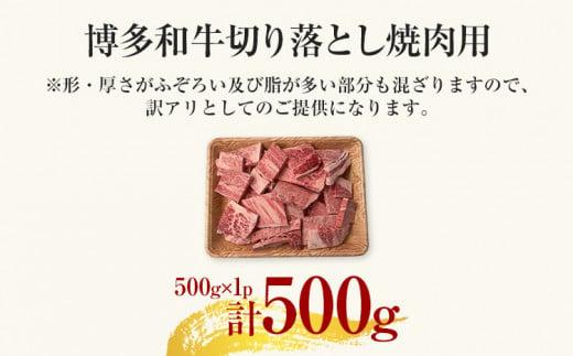 【先行予約】訳あり【A4～A5】博多和牛焼肉切り落とし(肩ロース・バラ）500g 黒毛和牛 お取り寄せグルメ お取り寄せ お土産 九州 福岡土産 取り寄せ グルメ MEAT PLUS CP021er 【2026年4月以降配送】500g