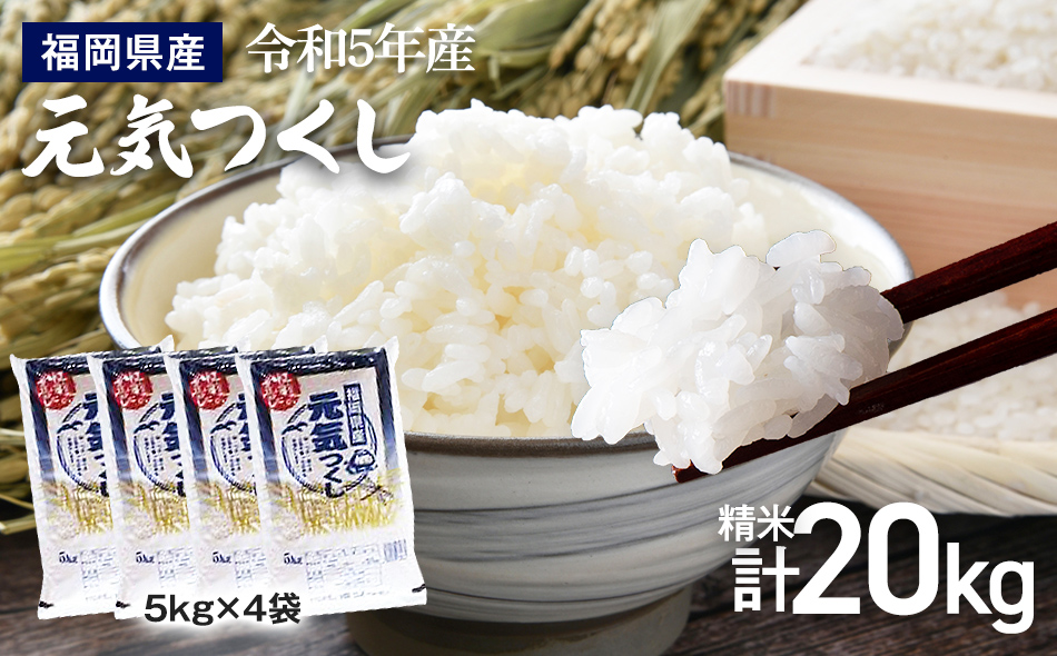 【令和5年産】 福岡県 大木町産 元気つくし 20kg　BC05