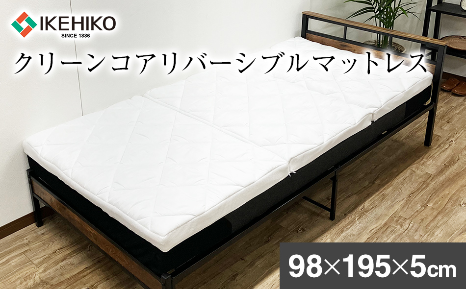 クリーンコアリバーシブルマットレス 98×195×5cm イケヒコ・