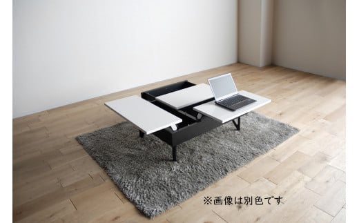 【開梱・設置】リモートワーク　デュエ　リビングテーブル（金属脚）　ウェンジ　AL364