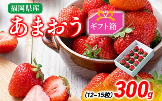 あまおう ギフト箱 約300g 苺 果物 冷蔵 箱入り ギフト 贈り物 送料無料 イチゴ フルーツ ※北海道・沖縄・離島は配送不可 大木町産 南国フルーツ CO005 約300g