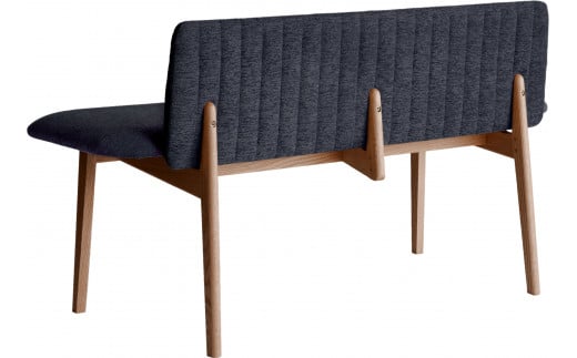 【開梱・設置】ダイニングベンチ　ミラージュセティ118cm　CH/AN-BK（ショコラ/アネルカブラック）　AL288