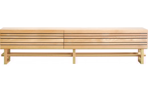 【開梱・設置】エルドラ　テレビボードH脚　210cm　ナチュラル　AL255