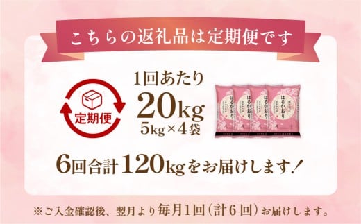 【1ヶ月毎6回定期便】はるかおり20kg