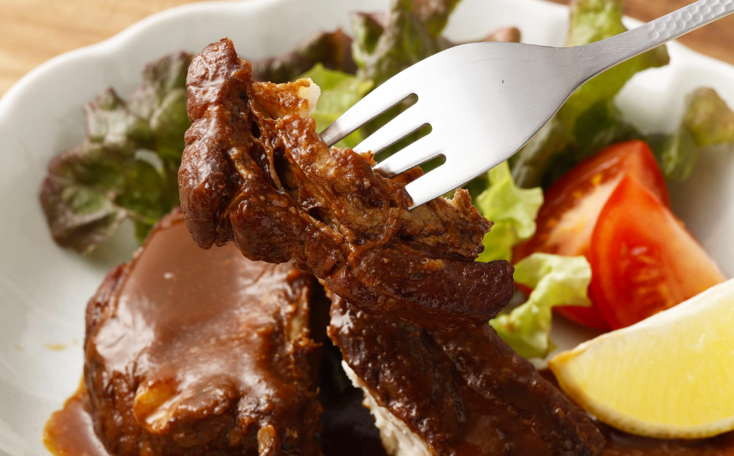 ほろりトロトロ絶品 骨付スペアリブの赤ワイン煮込み 約200g×3袋 計約600g 冷凍