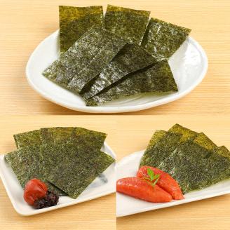 有明海 味付海苔 詰合せ 合計6本 セット 3種 味付のり 梅しそ風味味 明太子風味味 のり 国産