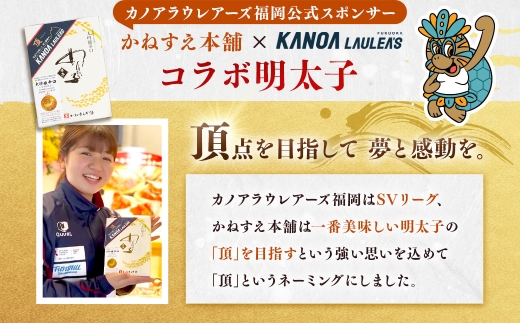 かねすえ本舗×カノア 辛子明太子 大吟醸辛口「頂」720g