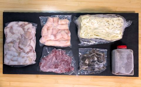 牛若丸和牛センマイ刺・もつ鍋（4～6人前） 2B8