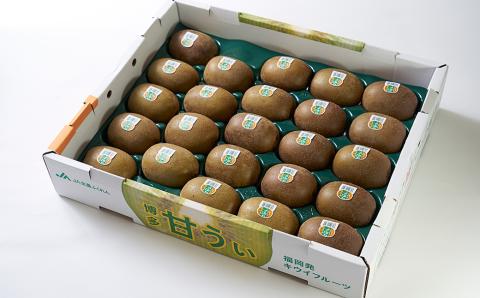 福岡限定!ブランドキウイ「甘うぃ(あまうぃ)」約3kg箱(24-30玉) 4A21