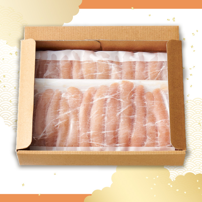 やまや【訳あり】熟成無着色辛子明太子　徳用冷凍 1kg（500g×2） 2S1-S