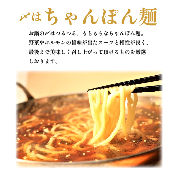 六蔵　博多黒もつ鍋セット　２～３人前 3J3-S