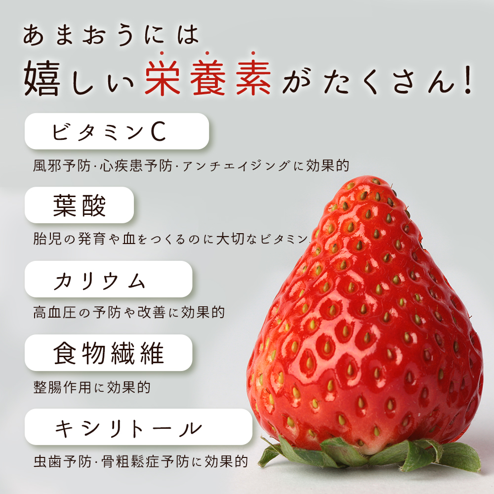 福岡県産 あまおう 約1,080ｇ (約270ｇ×4パック) 3W12