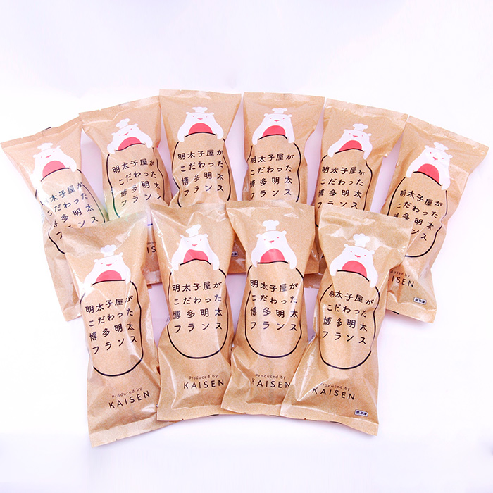 明太子屋がこだわった博多明太フランス　１０本セット 2W5