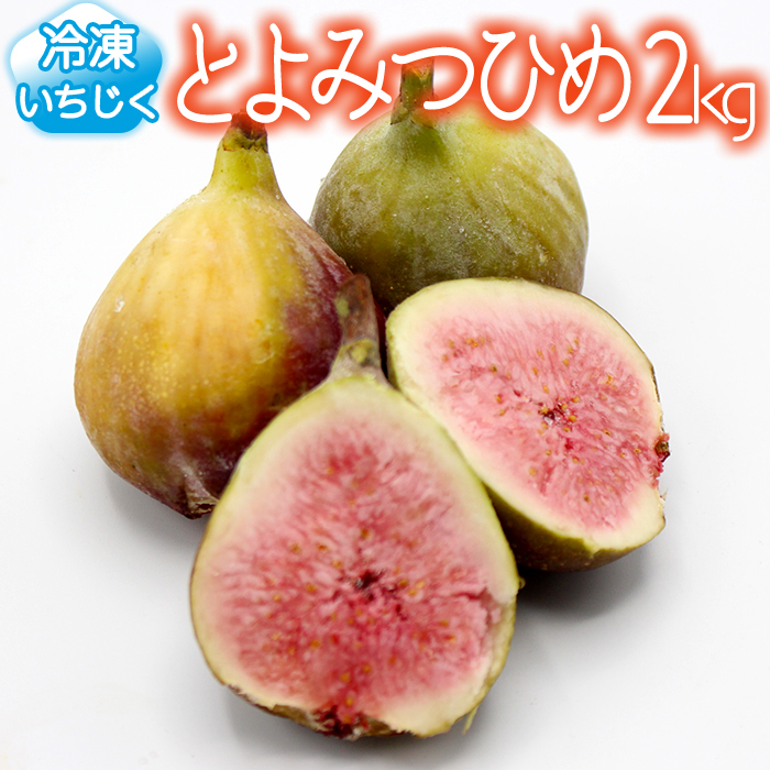 【福岡県産】冷凍とよみつひめ（イチジク）　２ｋｇ（１ｋｇ×２） 2L8-S