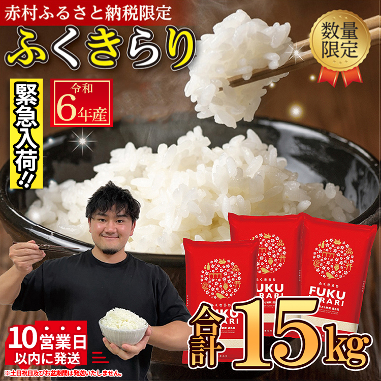令和6年産【緊急支援品】【数量限定】 訳あり 福岡県 ふくきらり 15kg