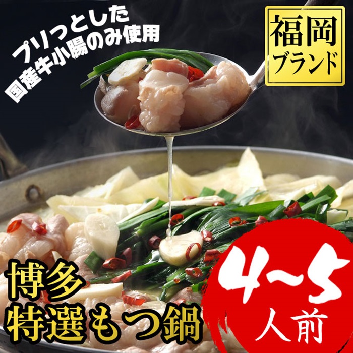 博多もつ鍋 4～5人前 4R15