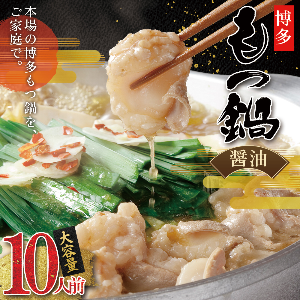 訳あり！博多醤油もつ鍋 10人前 Y51