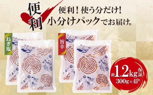 【訳あり】 牛ハラミ肉2種（旨辛ダレ・ねぎ塩） 1.2㎏