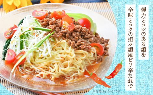 《先行予約》【4～8月発送】福岡県産ラー麦　冷し中華（坦々スープ付）
