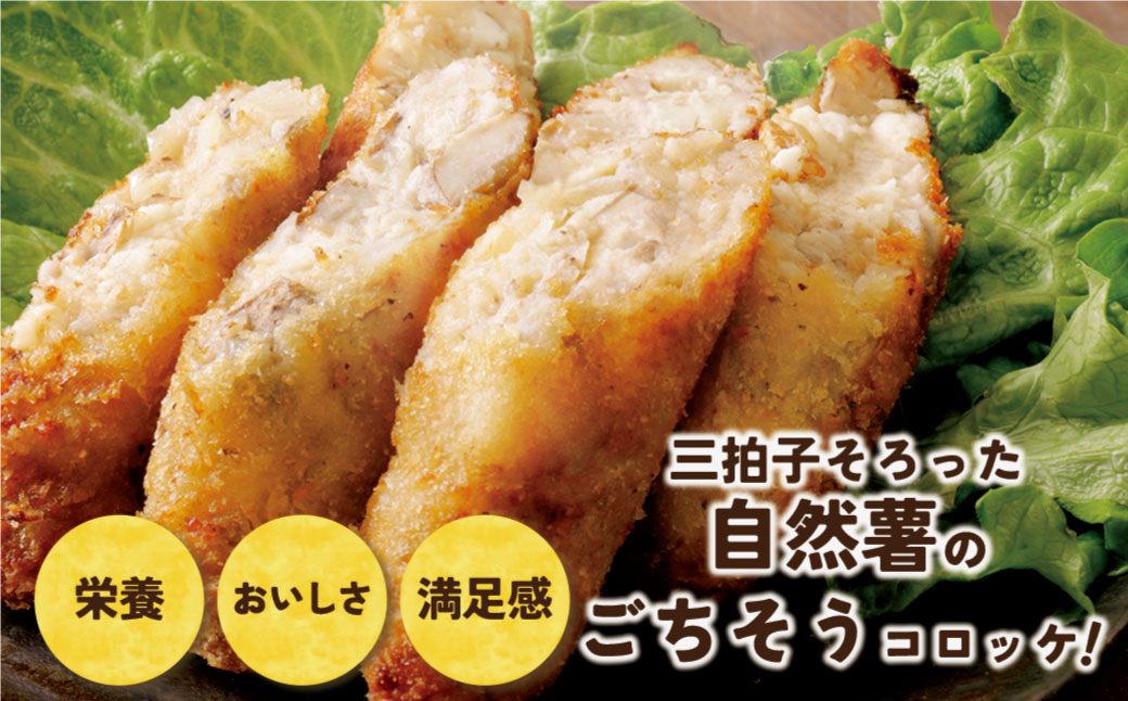 【スピード発送・訳あり】 自然薯×コロッケ ジョロッケ 3個セット