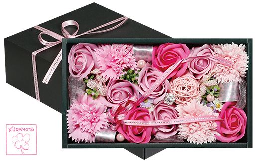 【母の日】アレジメントに魅了!!フレグランスフラワー「福智の舞」(ピンク) 通常発送