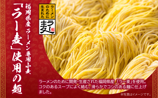 福岡県産ラー麦　博多生ラーメン担々麺