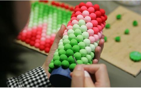 落雁「朝ぎり」(中)