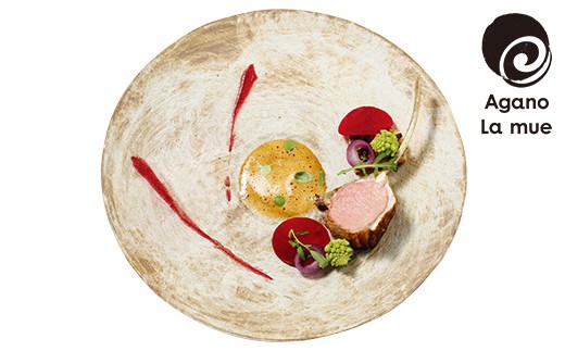 【母の日】アガノラミュ ディナープレート（刷毛目）