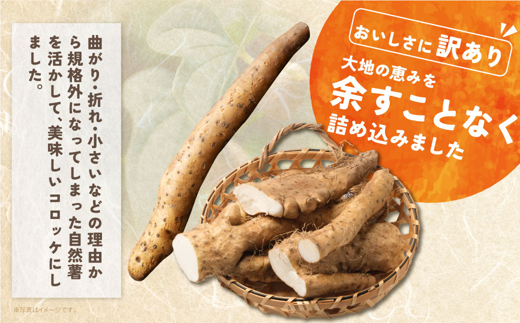 【スピード発送・訳あり】 自然薯×コロッケ ジョロッケ 3個セット