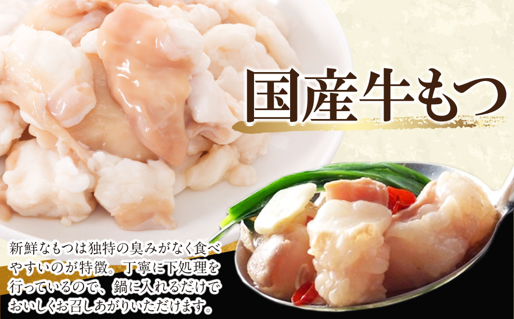 博多特選もつ鍋(2.5人前・醤油味）と辛子明太子450g(特選切子3パック分)