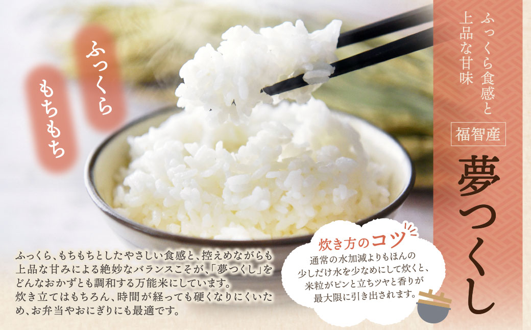 福智町産ブランド米(夢つくし5kg)  お米 米 こめ コメ ブランド米 白米 人気 おすすめ 夢つくし ゆめつくし 福岡県産米 食料品 日常 福岡県 