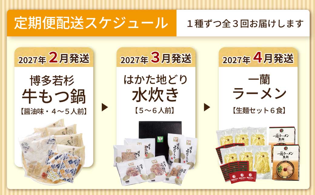 福岡グルメ定期便（水炊きセット）