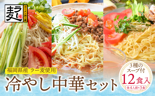 《先行予約》【4～8月発送】福岡県産ラー麦　冷し中華セット