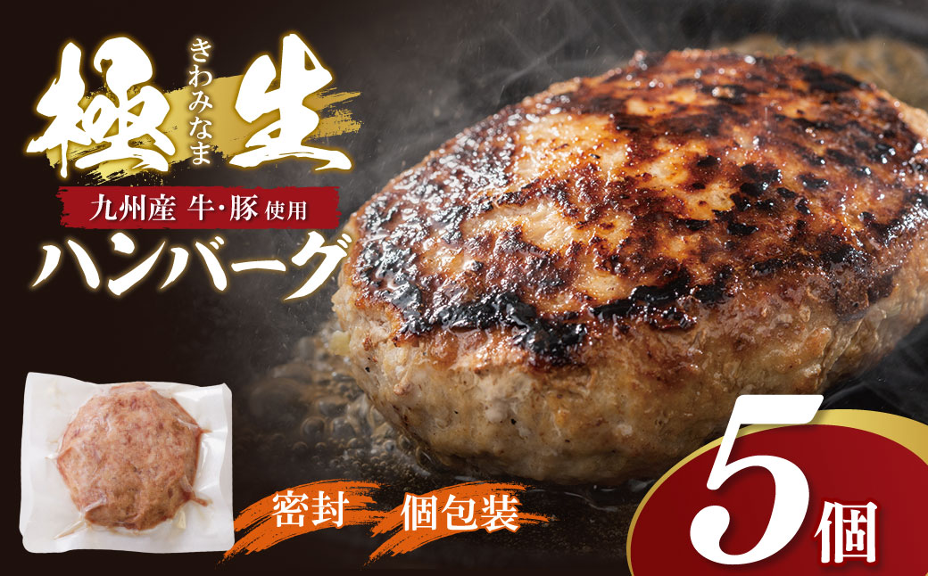 極生ハンバーグ 5個セット(150g×5)  5個