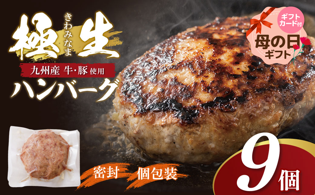 【母の日】極生ハンバーグ 9個セット(150g×9) 