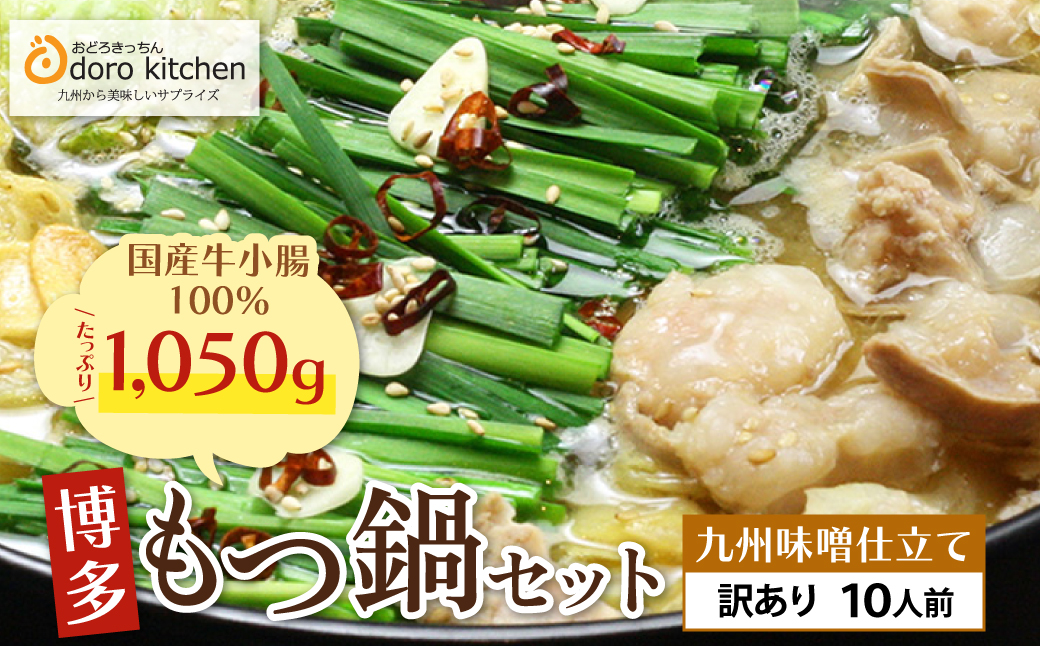 おどろきっちん 【訳あり】もつ鍋(味噌)10人前 訳あり10人前・味噌