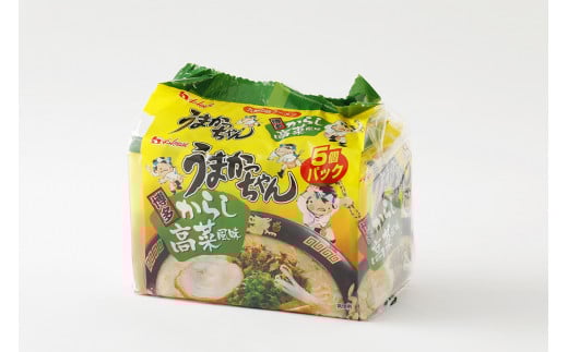 うまかっちゃん 博多からし 高菜風味 30食 (5袋×6パック) とんこつ ラーメン 高菜