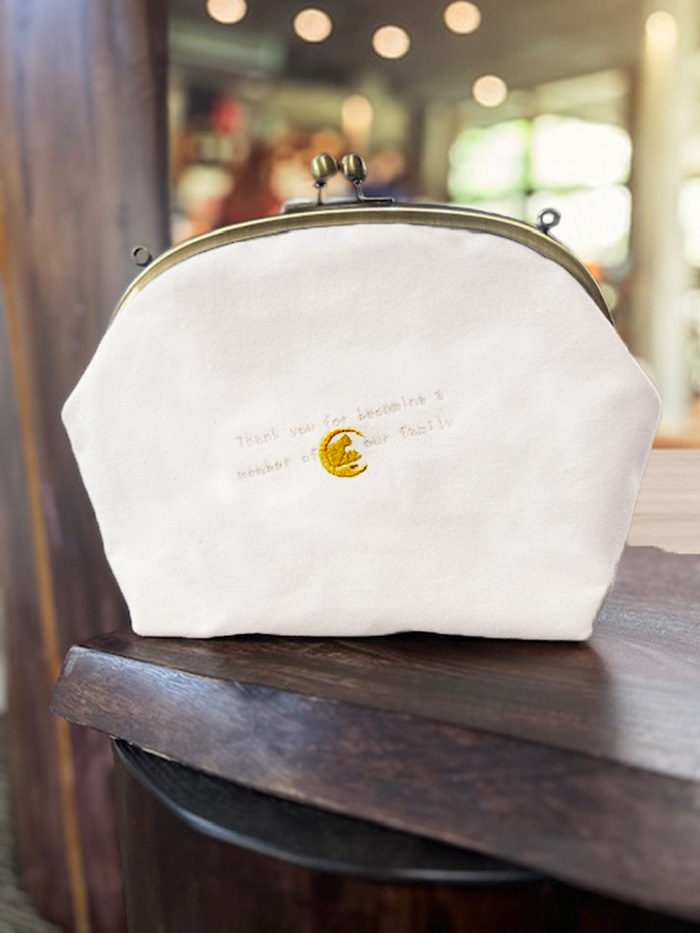 動物愛護 倉敷帆布 がま口バッグ 茶トラ 生成 吉富町/猫山商事 [BGBE010] がま口 ガマ口 福岡県