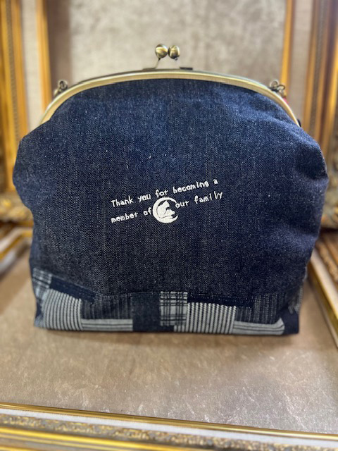 動物愛護 がま口 しろねこ チェック 吉富町/猫山商事 [BGBE021] がま口 ガマ口 福岡県