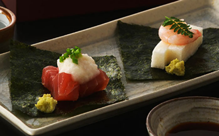 【全12回定期便】福岡県産有明のり 手巻き海苔 半切100枚 吉富町/株式会社ゼロプラス [BGAA045]