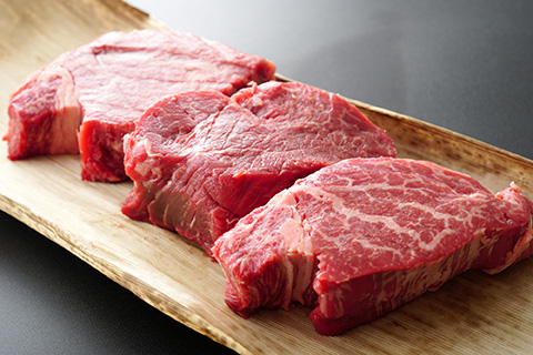 【A4～A5】博多和牛 ヒレステーキ 450g(150g×3枚) 吉富町/株式会社MEAT PLUS [BGAB009] ひれ ヒレ肉 ひれすてーき 人気 福岡県