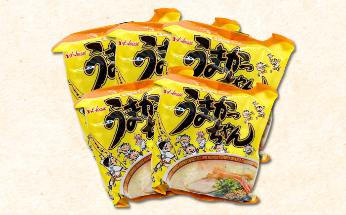 うまかっちゃん 5食セット(5食×1袋) 豚骨ラーメン 吉富町/株式会社マル五 [BGAC032] ラーメン ご当地ラーメン 豚骨 とんこつ 袋麺 九州 福岡県 博多